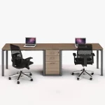 Escritorio Boston Doble Gris